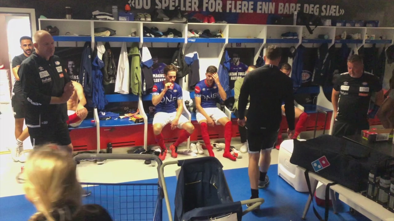 Fagermos tale og guttas jubel i garderoben